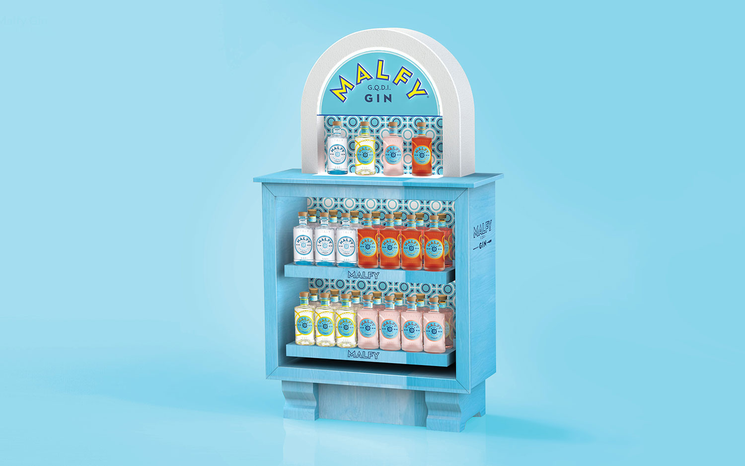 Malfy Gin in-store stand