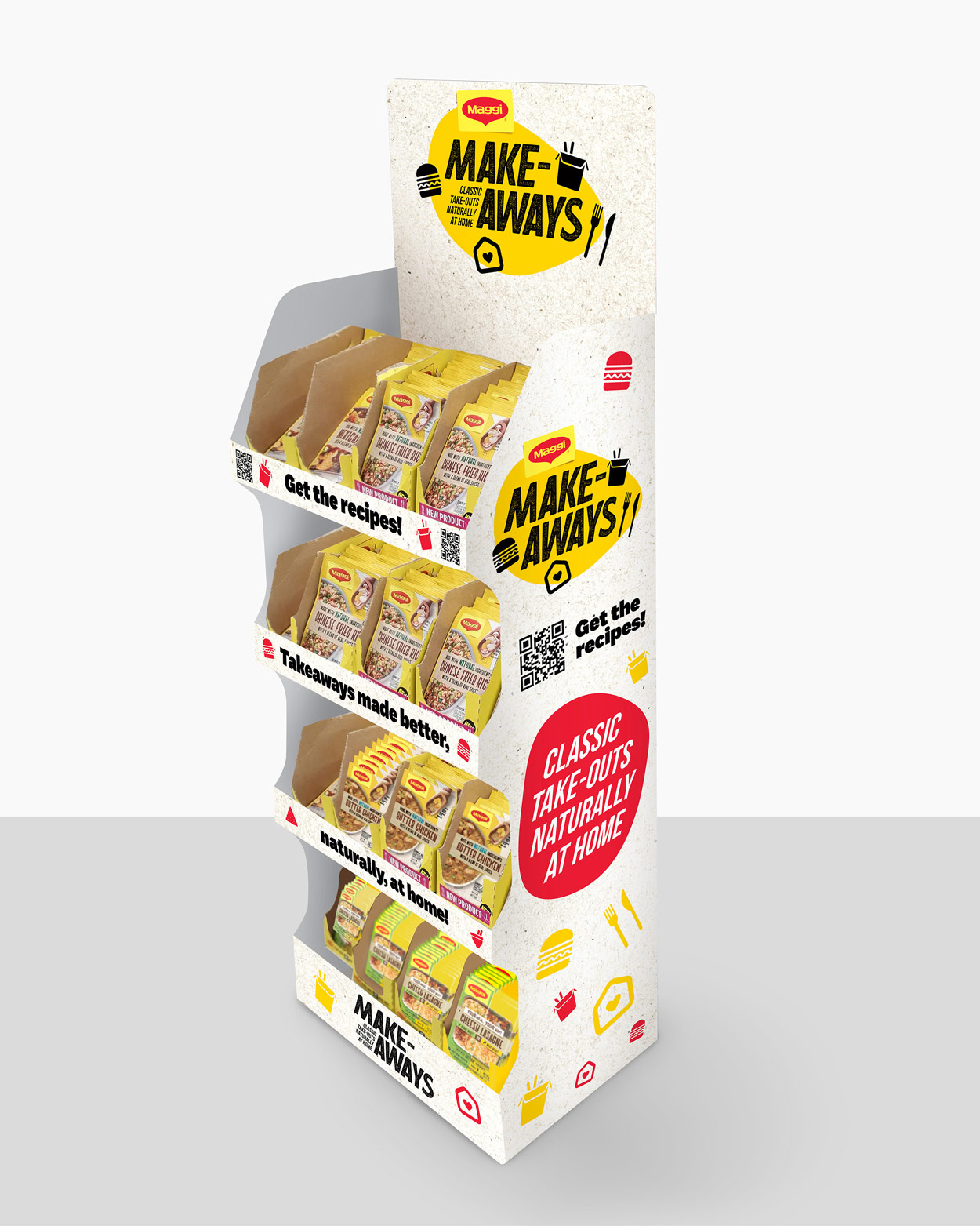 MAGGI make-aways in-store product stand designed by Difference