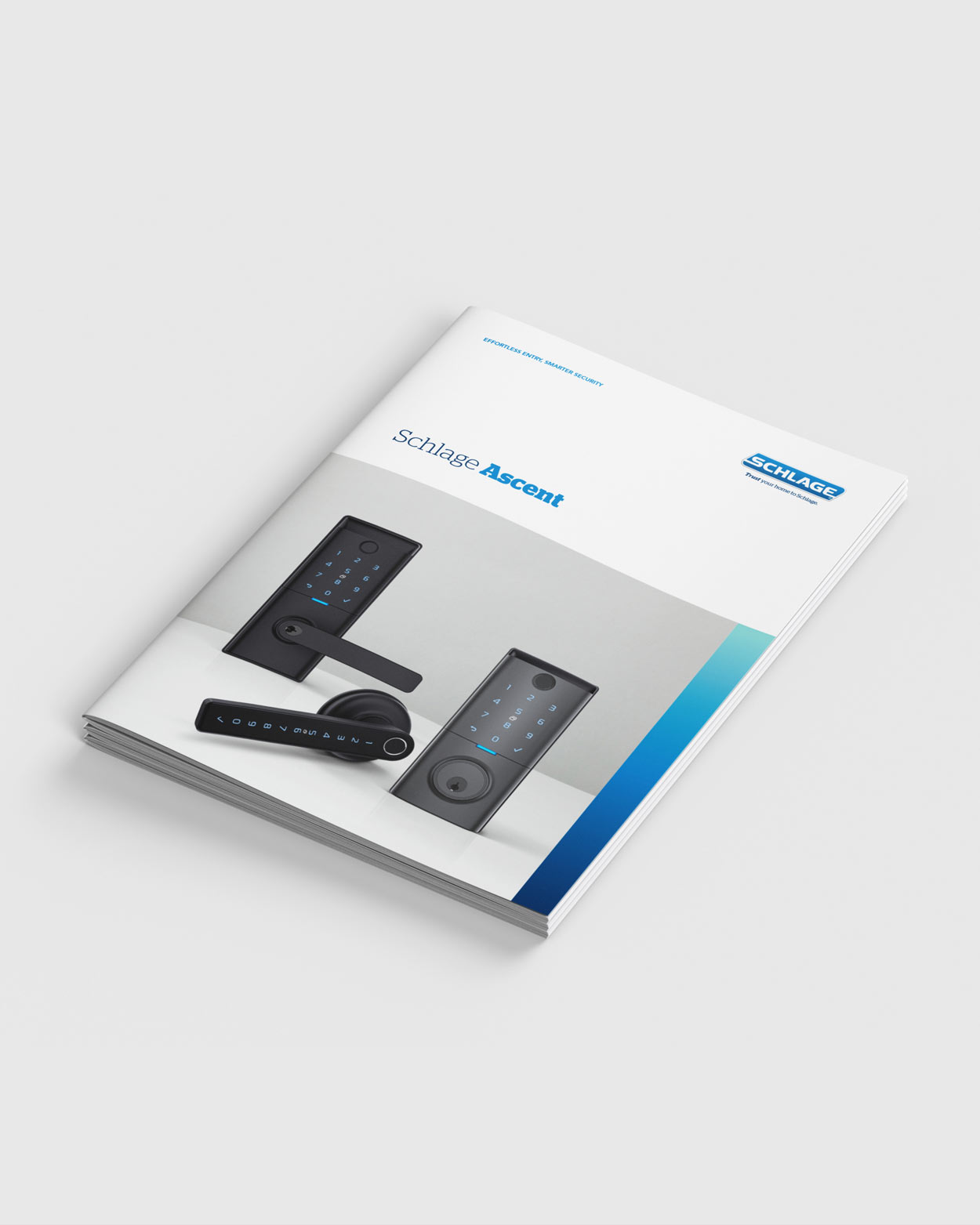Schlage Ascent brochure showing the front cover