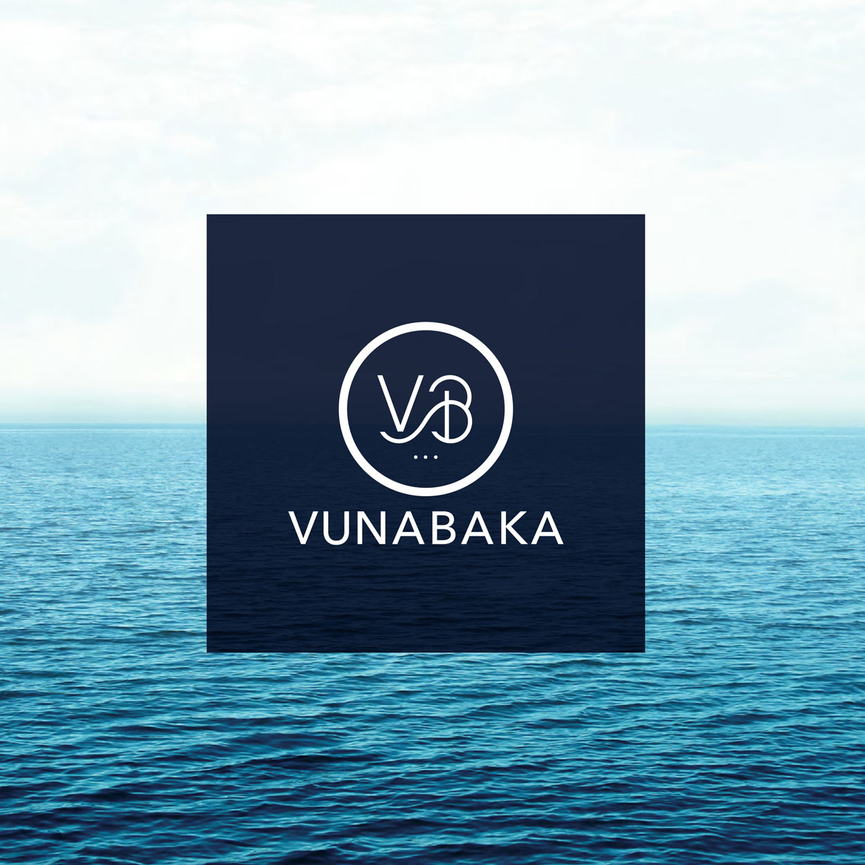Vunabaka logo shown overlaid on an ocean image