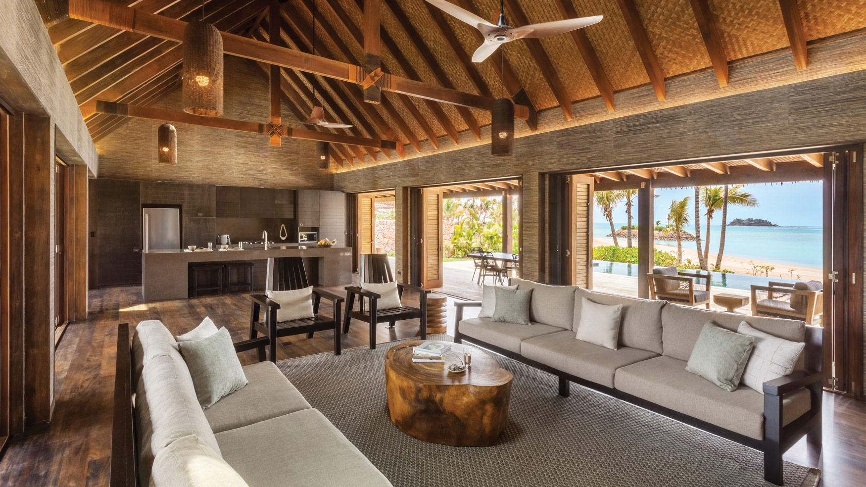 High-end detailed 3D property render showing the interior of a Vunabaka property