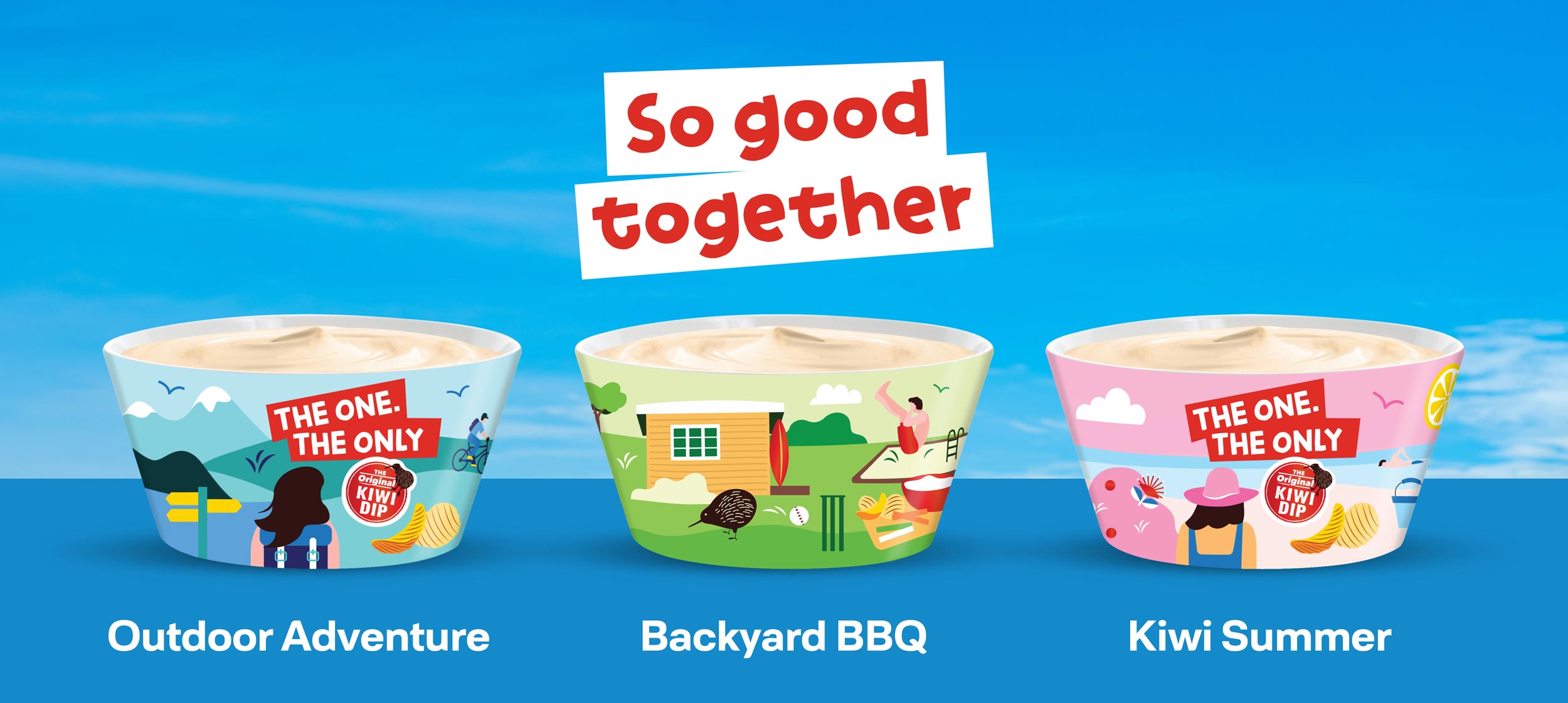 So good together: Original Kiwi Dip FREE Limited Edition Bowls
